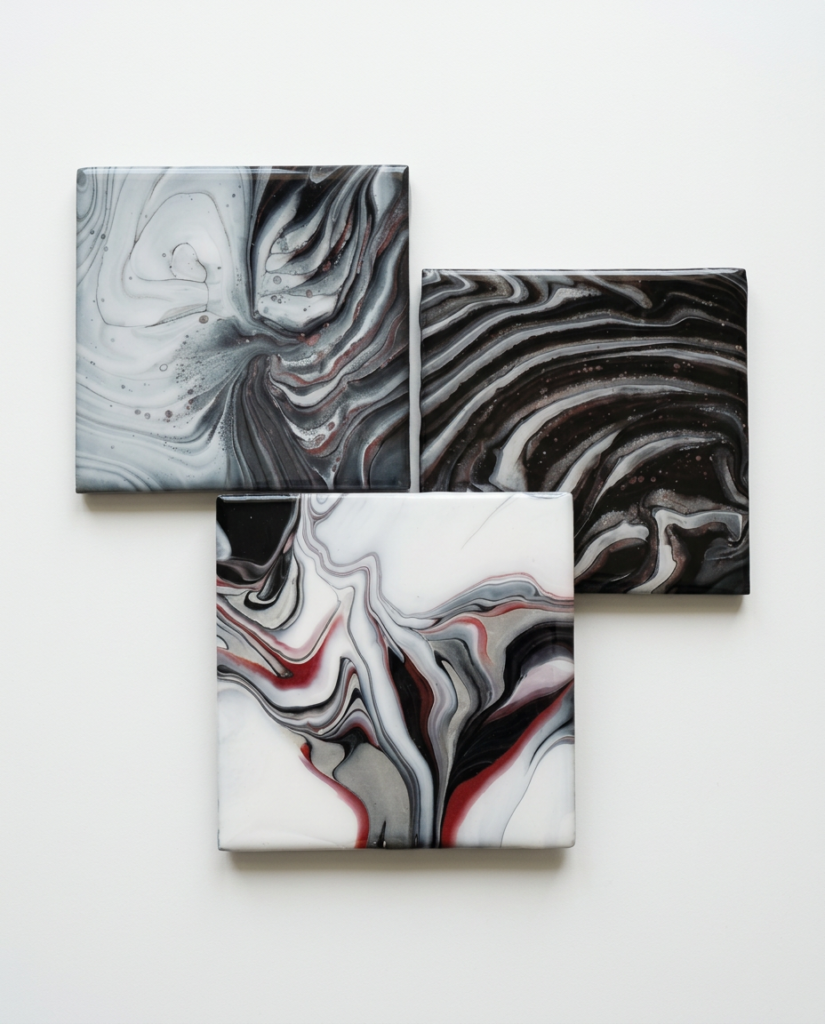 Arte firefly top‑down ultra‑realistic render of ceramic tiles with fluid abstract pigments, arrang 786777 (1)